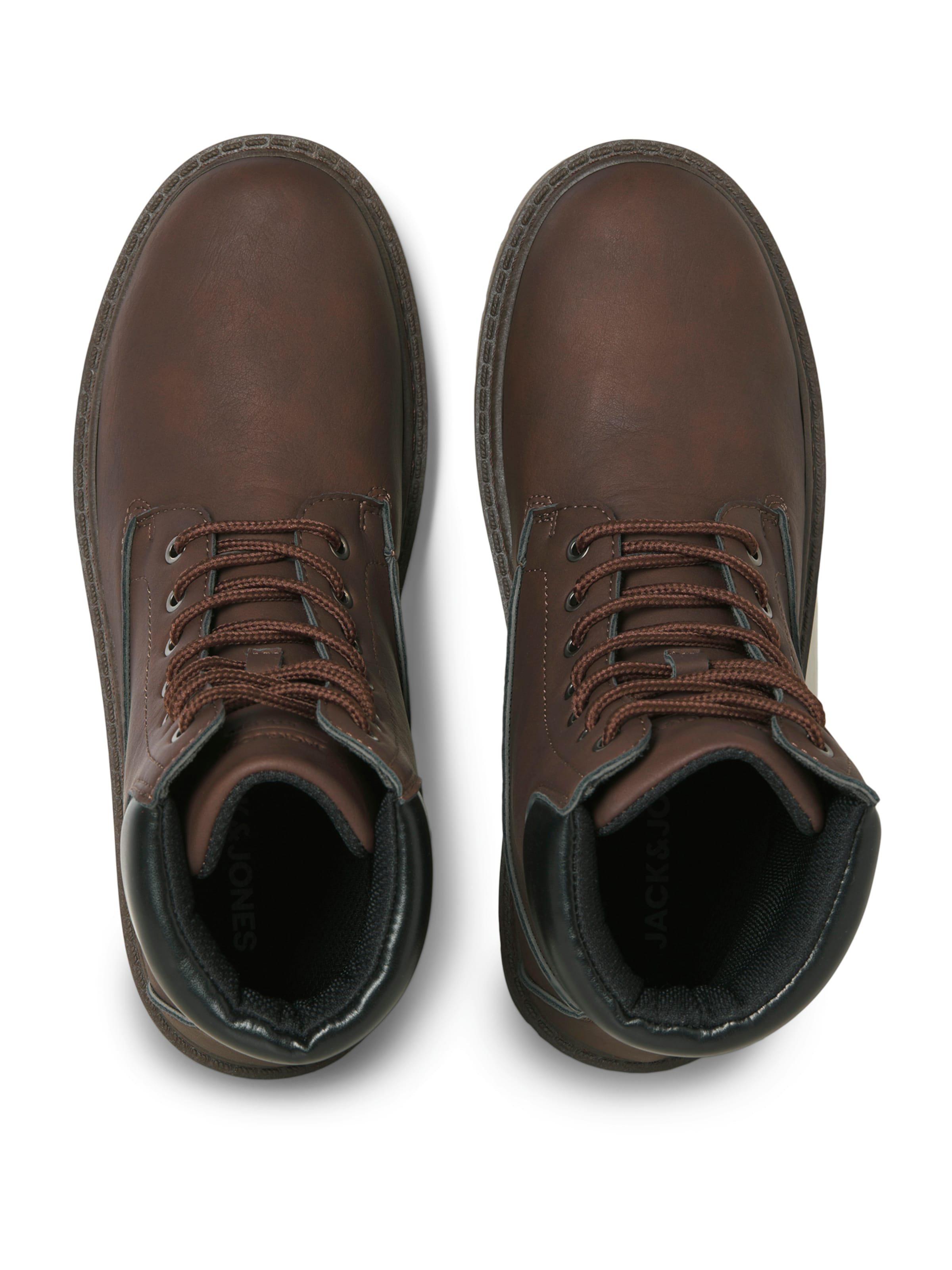 JACK & JONES - Botas con cordones 'JFWTHAMES' en marrón