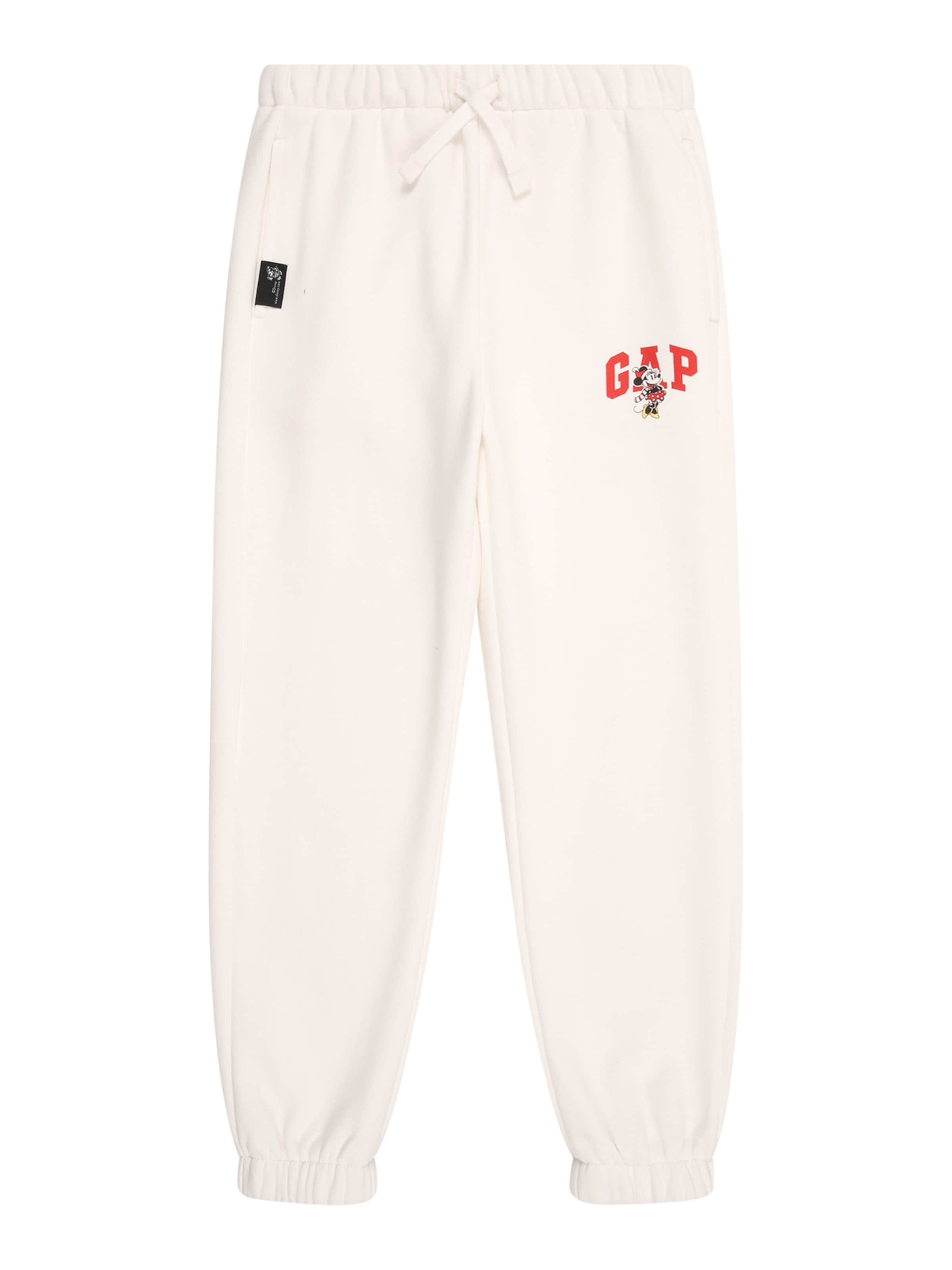 GAP Дънки Tapered Leg Панталон в бяло: отпред