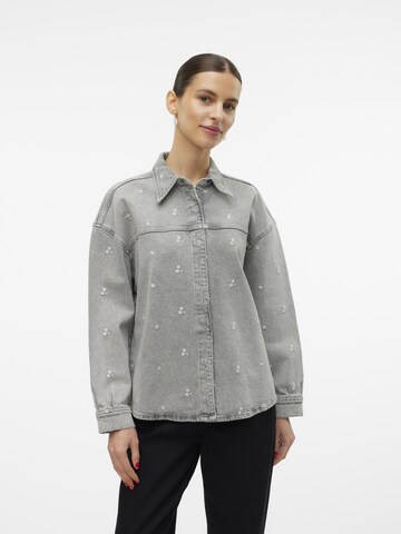 VERO MODA Bluse 'Hayden' in Grau: Vorderseite