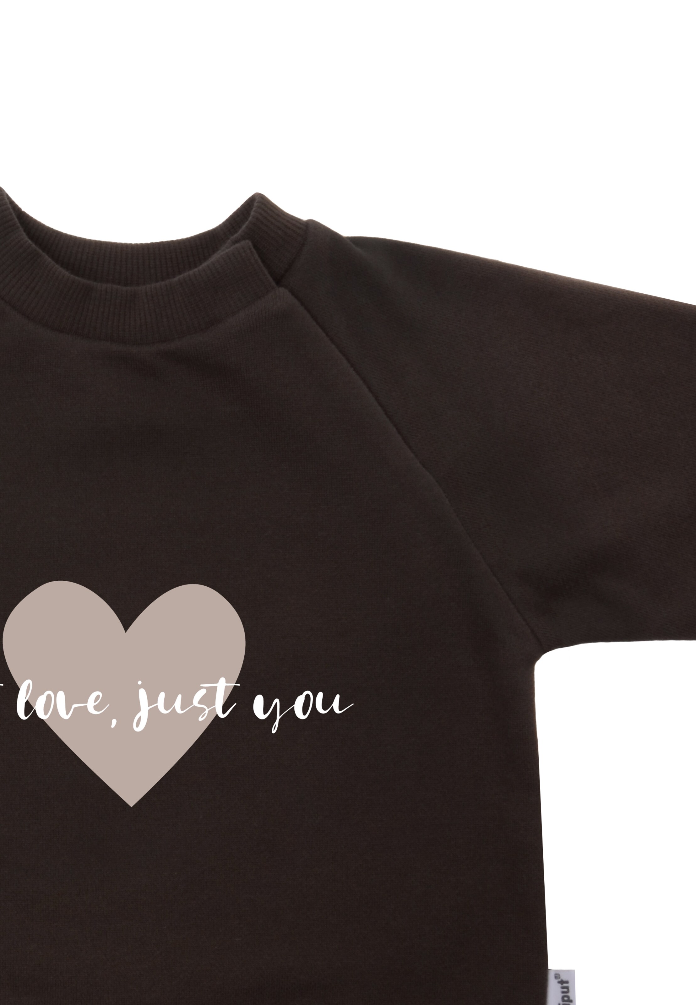 LILIPUT Sweatshirt 'just love just you' in Brown