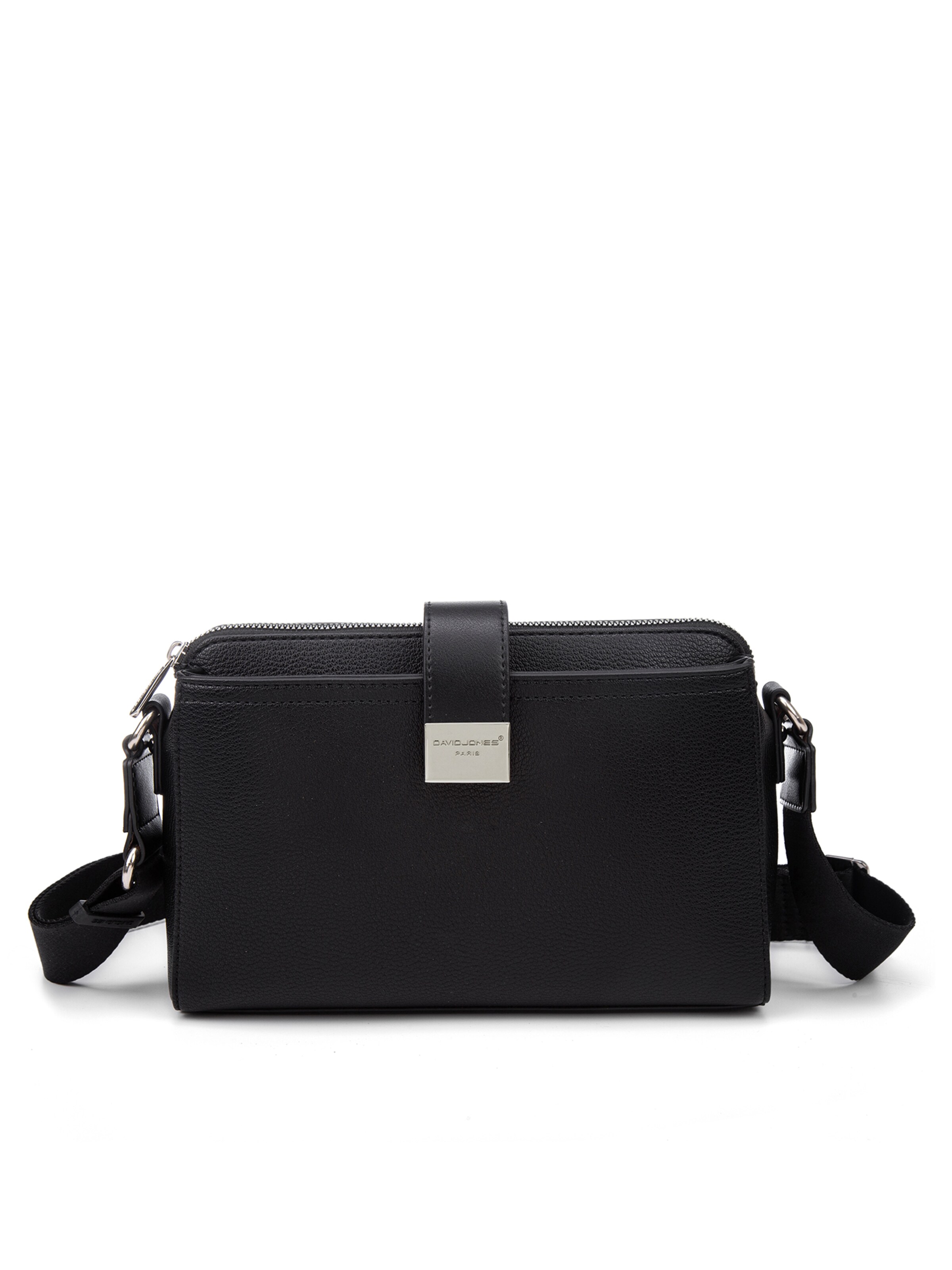 Borsa a tracolla di David Jones in nero: frontale