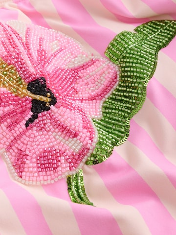 Next Bustier Badeanzug in Pink