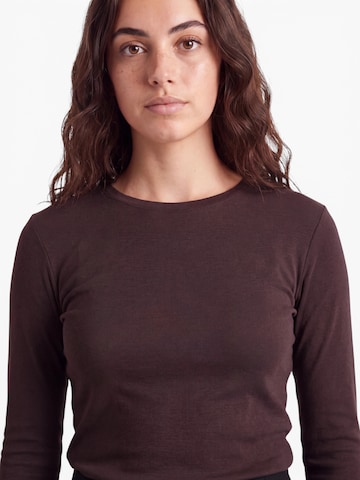 TOPSHOP Shirt 'EVERYDAY' in Braun