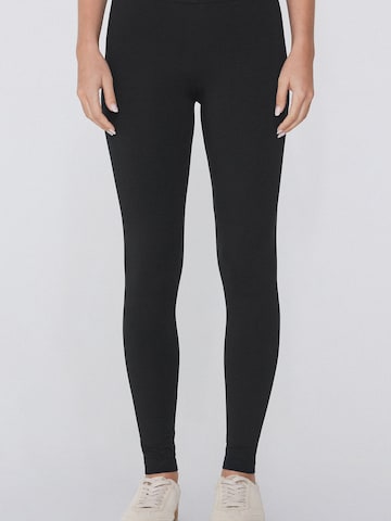 Tezenis Skinny Leggings in Schwarz: Vorderseite