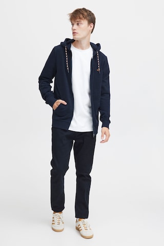 BLEND Zip-Up Hoodie in Blue