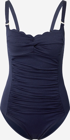 Hunkemöller Bustier Badpak in Blauw: voorkant