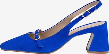 LLOYD Slingback Pumps in Blue: front