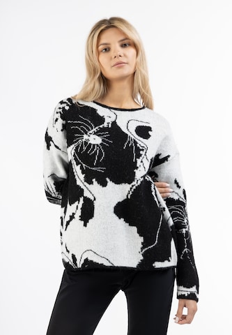 Usha Sweater 'Sivene' in Black: front