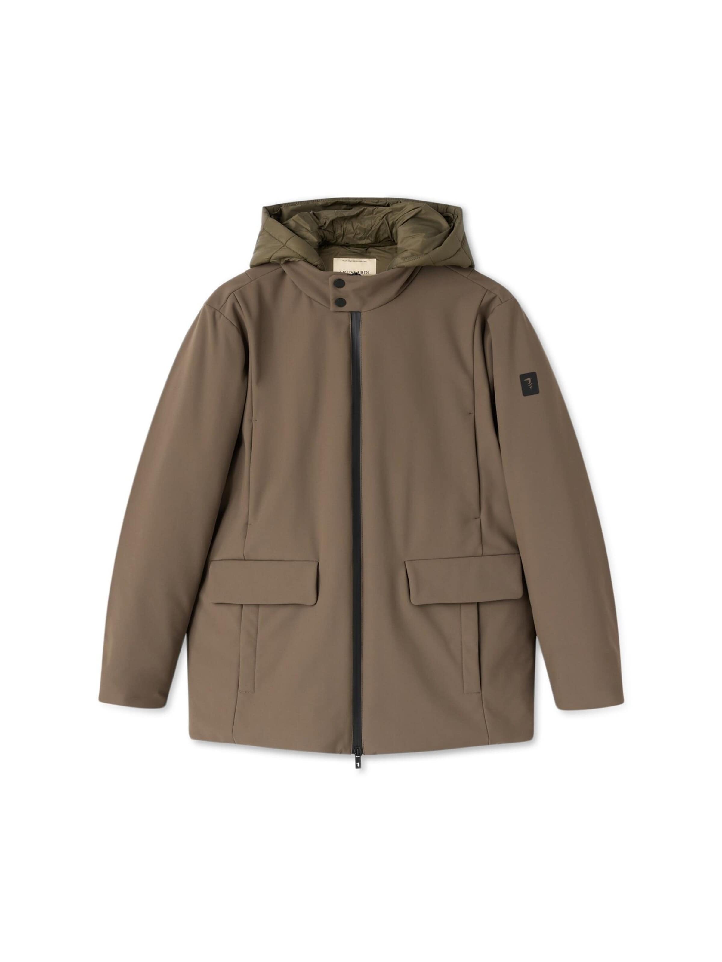 Cappotto invernale di Trussardi in marrone: frontale