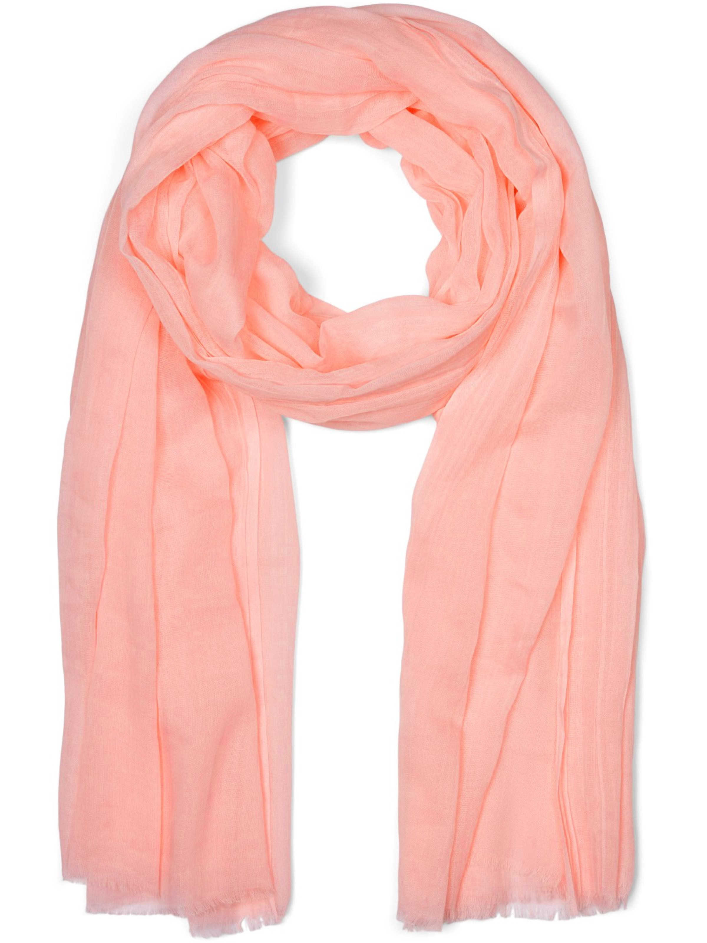 styleBREAKER Schal 'Leichter Schal Einfarbig'‌ in apricot, Produktansicht