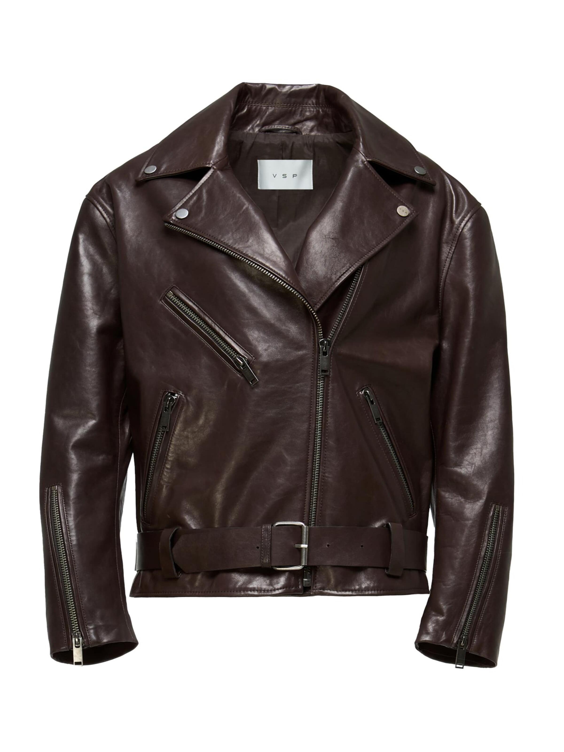 V S P Winter Jacket 'Marielle' in Brown: front