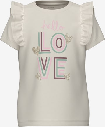 T-Shirt 'HAVDIS' NAME IT en beige : devant