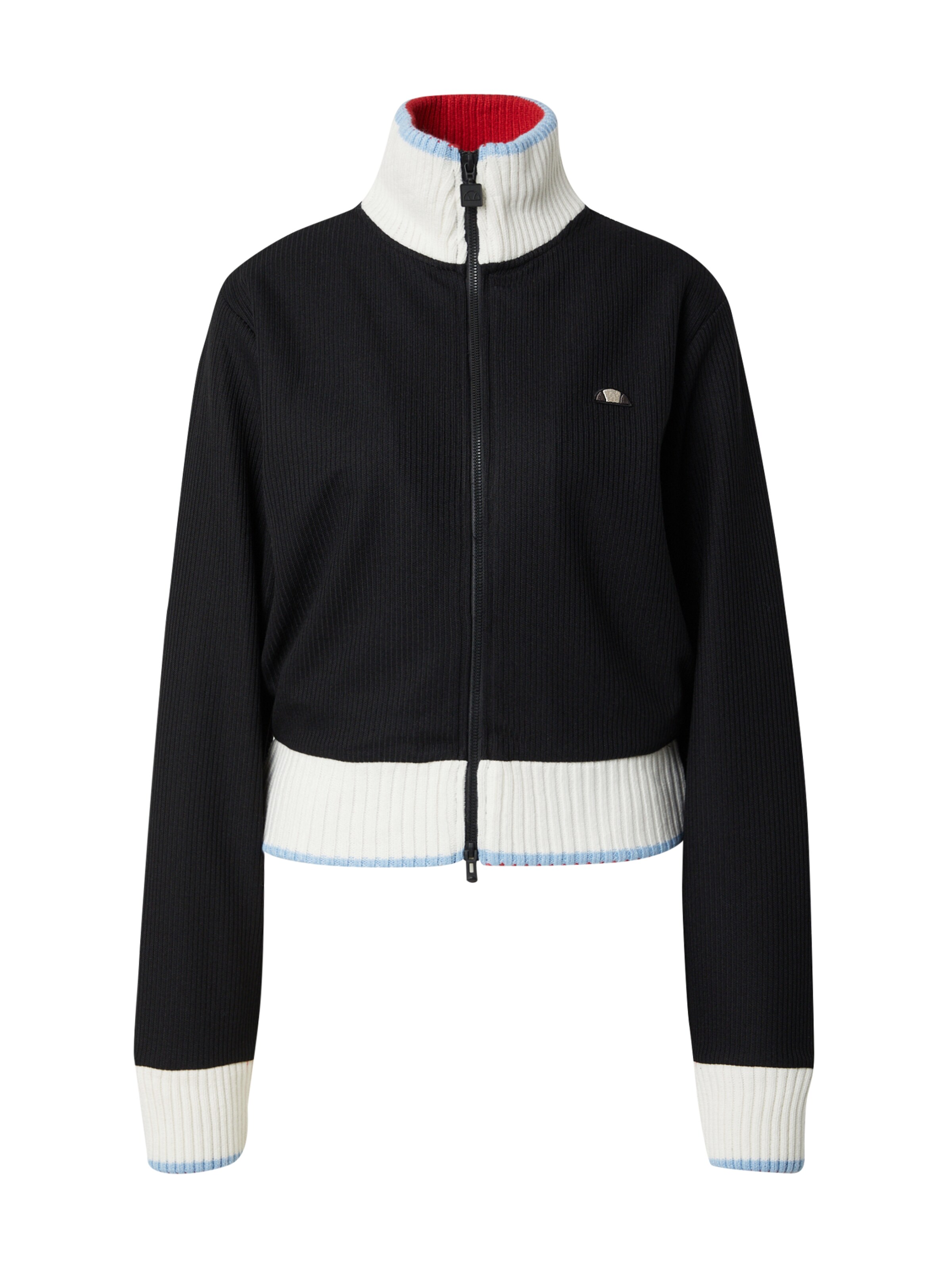 ELLESSE Knit Cardigan 'Patsy' in Black: front