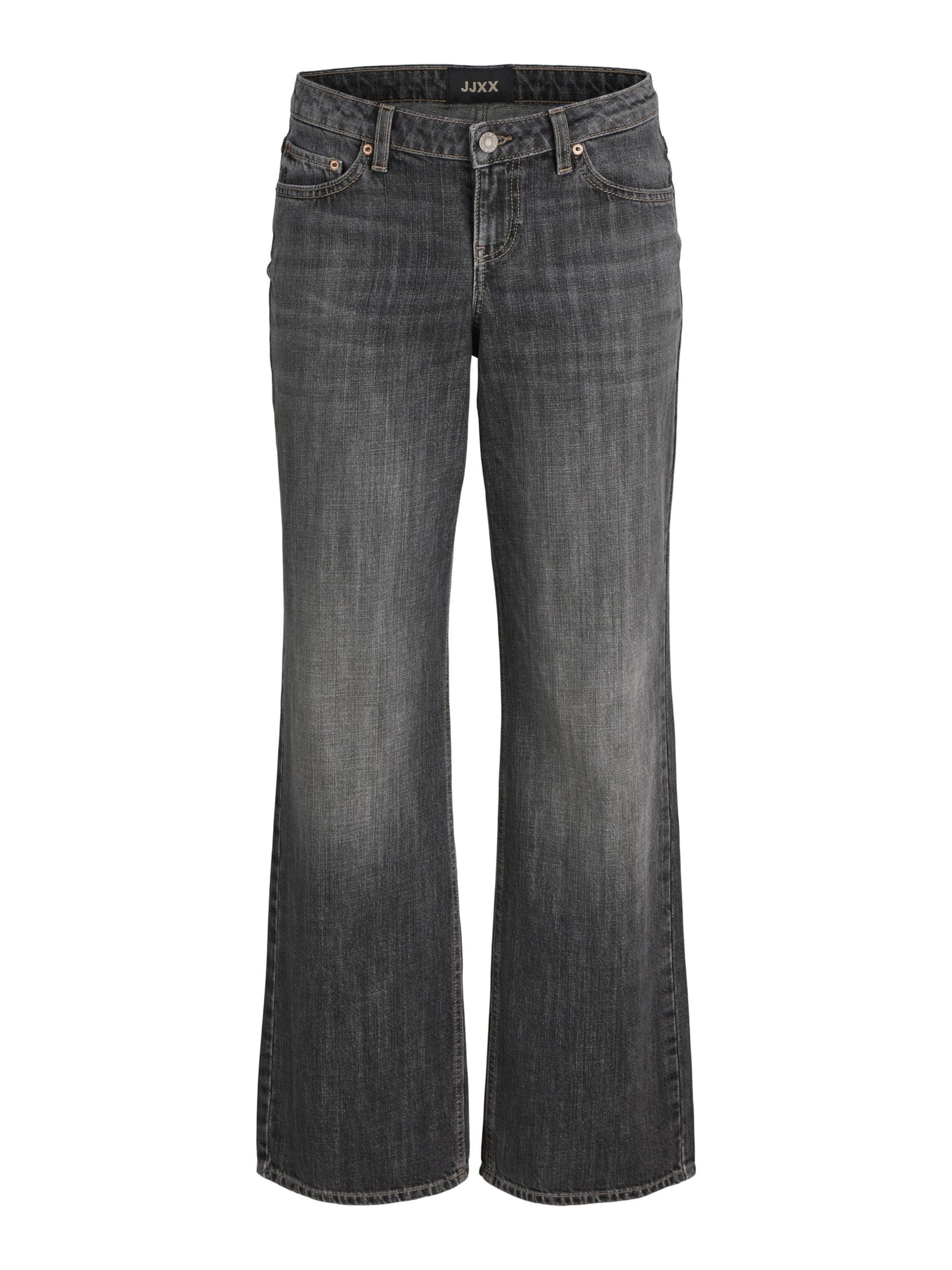 JJXX Wide leg Jeans 'JXPalermo' in Zwart: voorkant