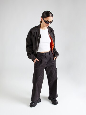 WHITE STUFF Wide leg Cargo Pants 'Carlie' in Black