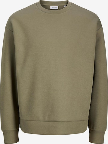 JACK & JONES Sweatshirt 'JJEBarron' in Groen: voorkant