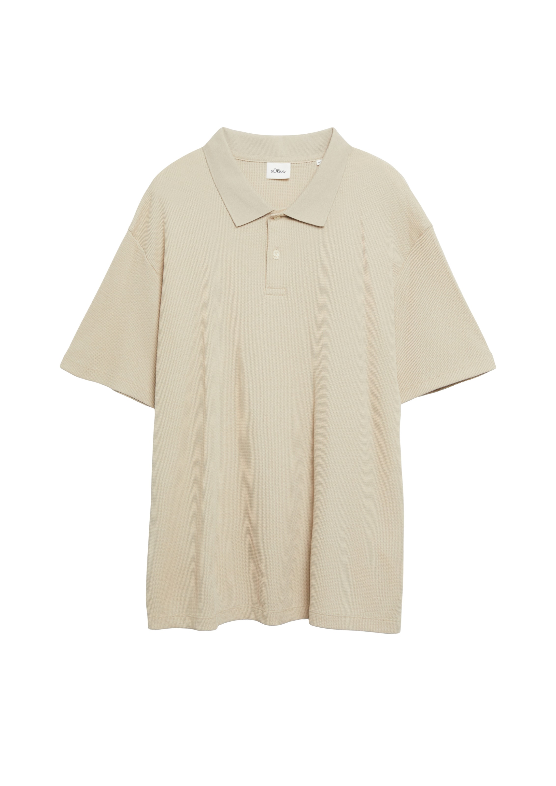 s.Oliver Poloshirt in Beige: Vorderseite