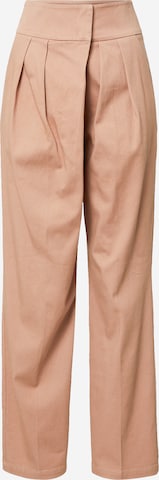 florence by mills exclusive for ABOUT YOU Loosefit Hose 'Viola' in Beige: predná strana