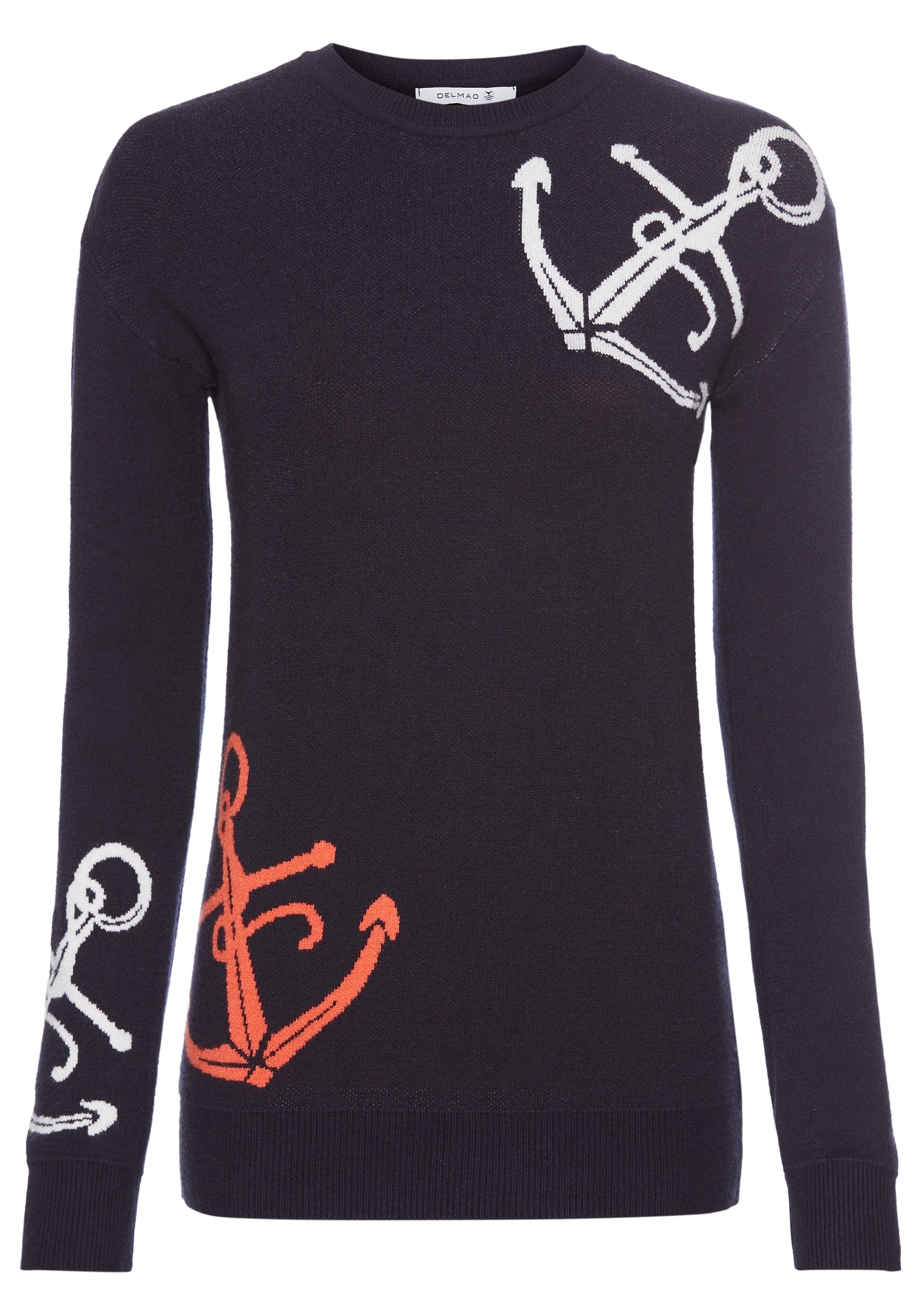 DELMAO Pullover in Blau: Vorderseite