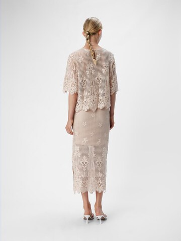 OBJECT - Blusa 'OBJRIMINI' en beige