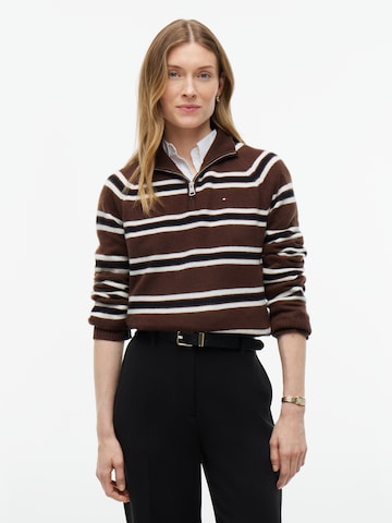 TOMMY HILFIGER Pullover in Braun: Vorderseite