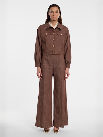 Ana Alcazar Between-season jacket ' Enlisa ' in Brown