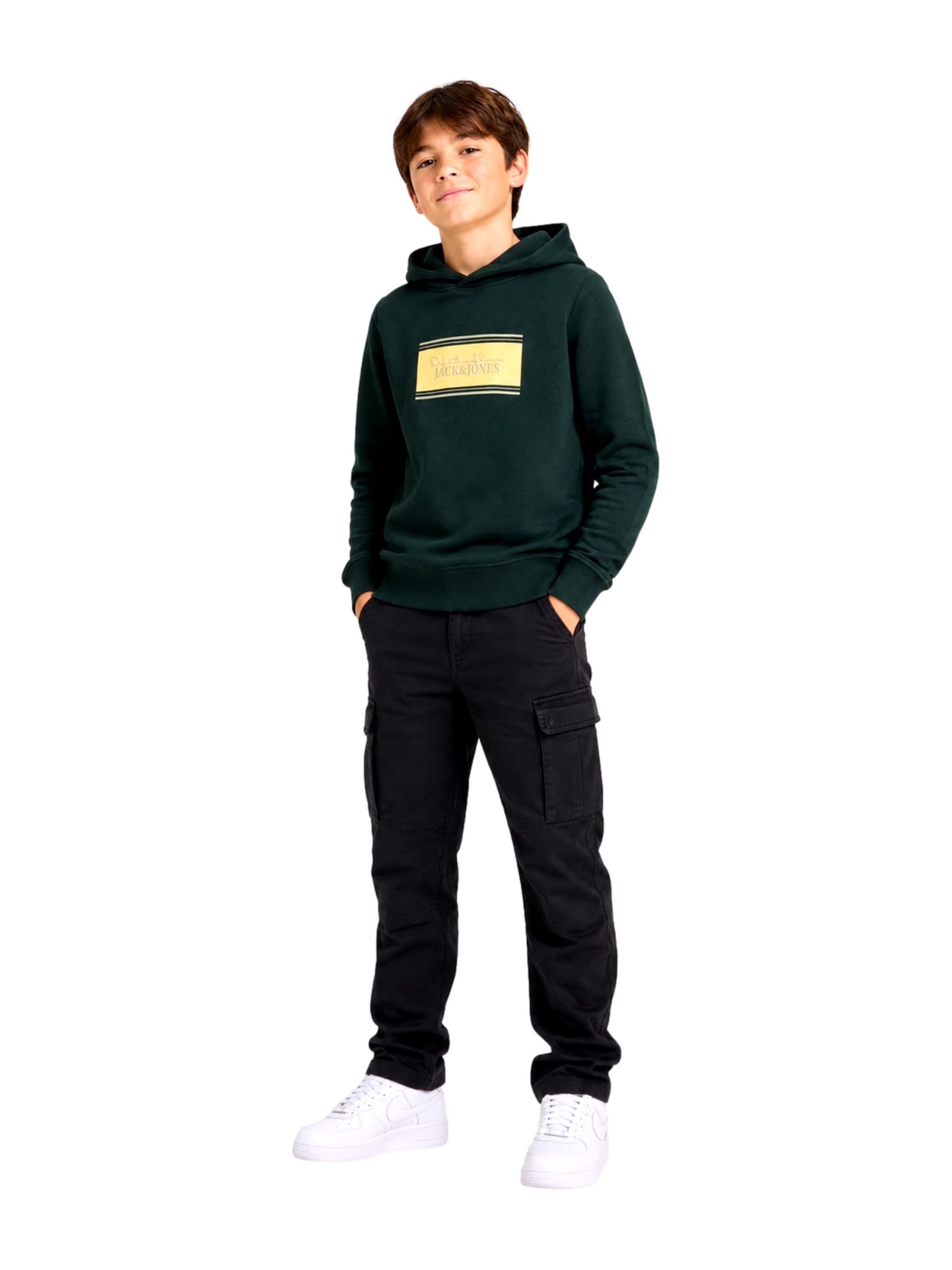 Jack & Jones Junior Sweatshirt 'JJBuster' i grön