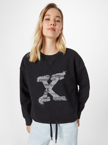 IKKS Sweatshirt in Black: front