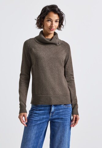 STREET ONE Sweater in Brown: front