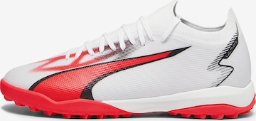 Chaussure de foot 'Ultra Match' PUMA en blanc : devant