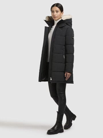 khujo Mantel ' FALTD TEDDY ' in Grau