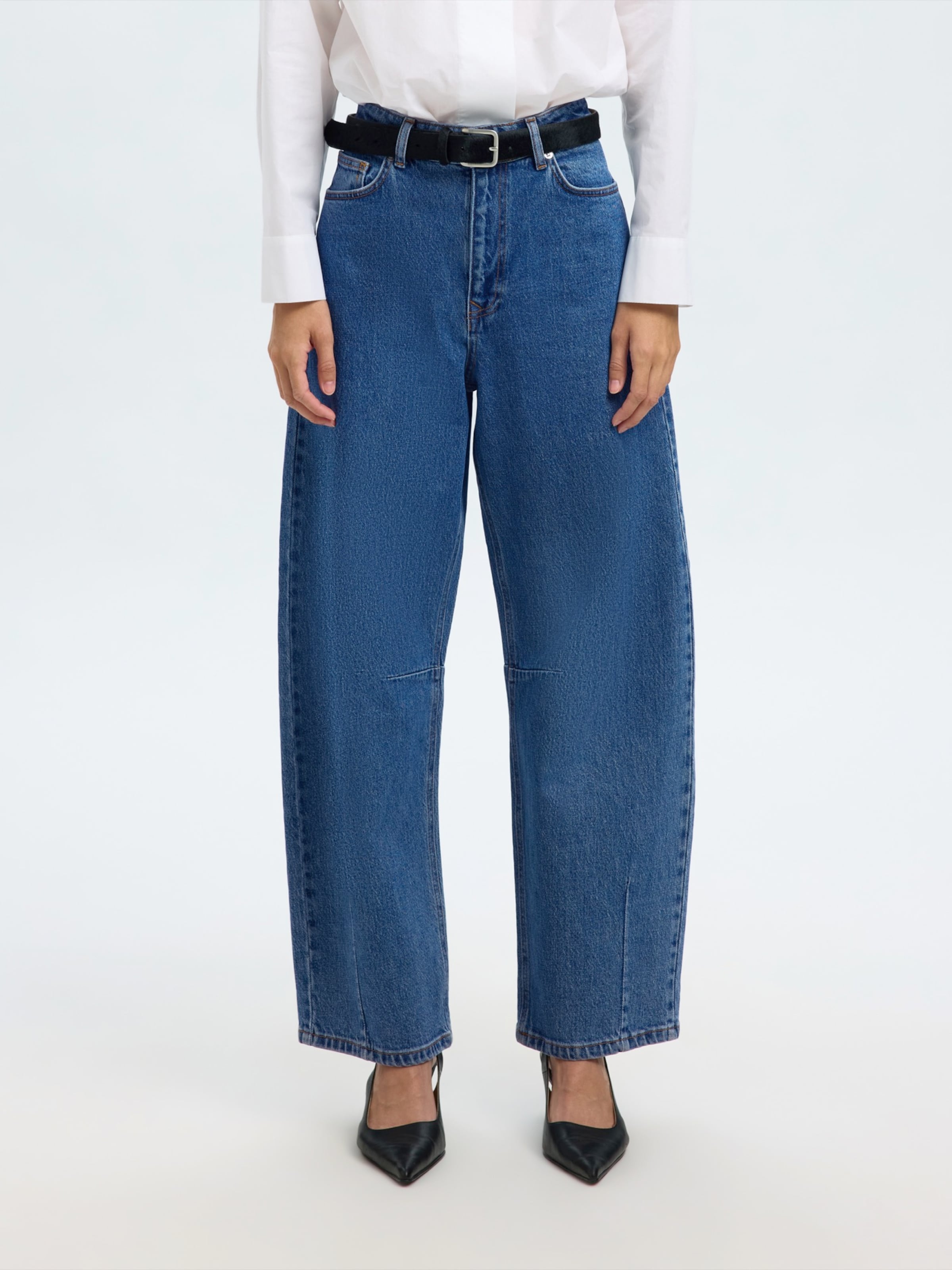 SELECTED Baggy Jeans 'SLFAne-Kori' in Blue Denim | ABOUT YOU