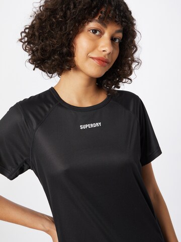 Superdry Toiminnallinen paita värissä musta