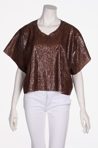 Mm6 By Maison Margiela Top & Shirt in S in Brown: front