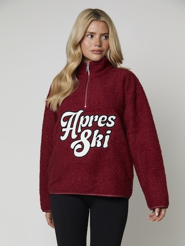 South Beach Sweatvest in Rood: voorkant