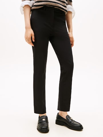 TOMMY HILFIGER Slimfit Hose 'GABARDINE' in Schwarz: Vorderseite