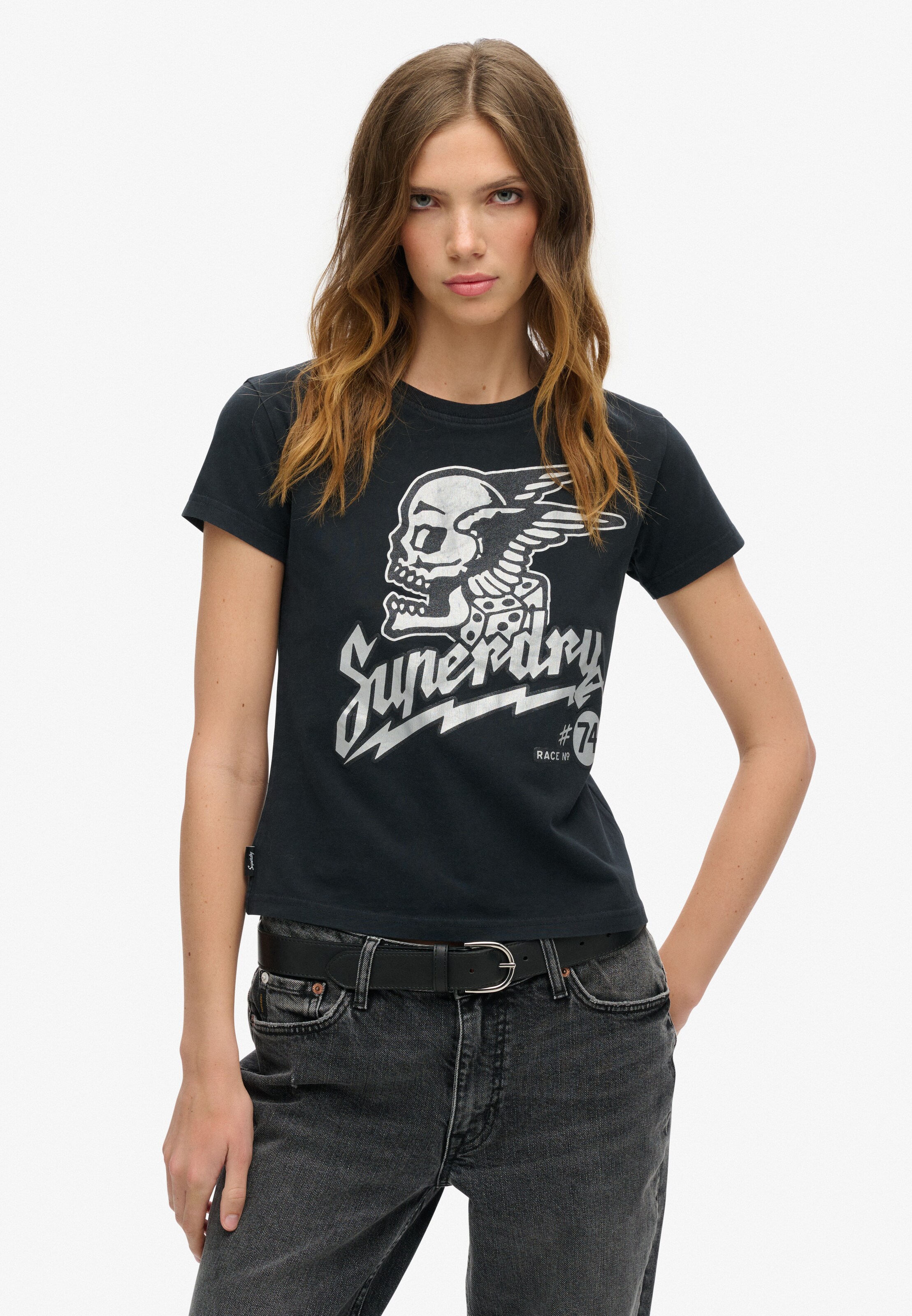 T-shirt Superdry & Co en noir : devant