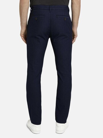 Coupe slim Pantalon chino 'Travis' TOM TAILOR en bleu