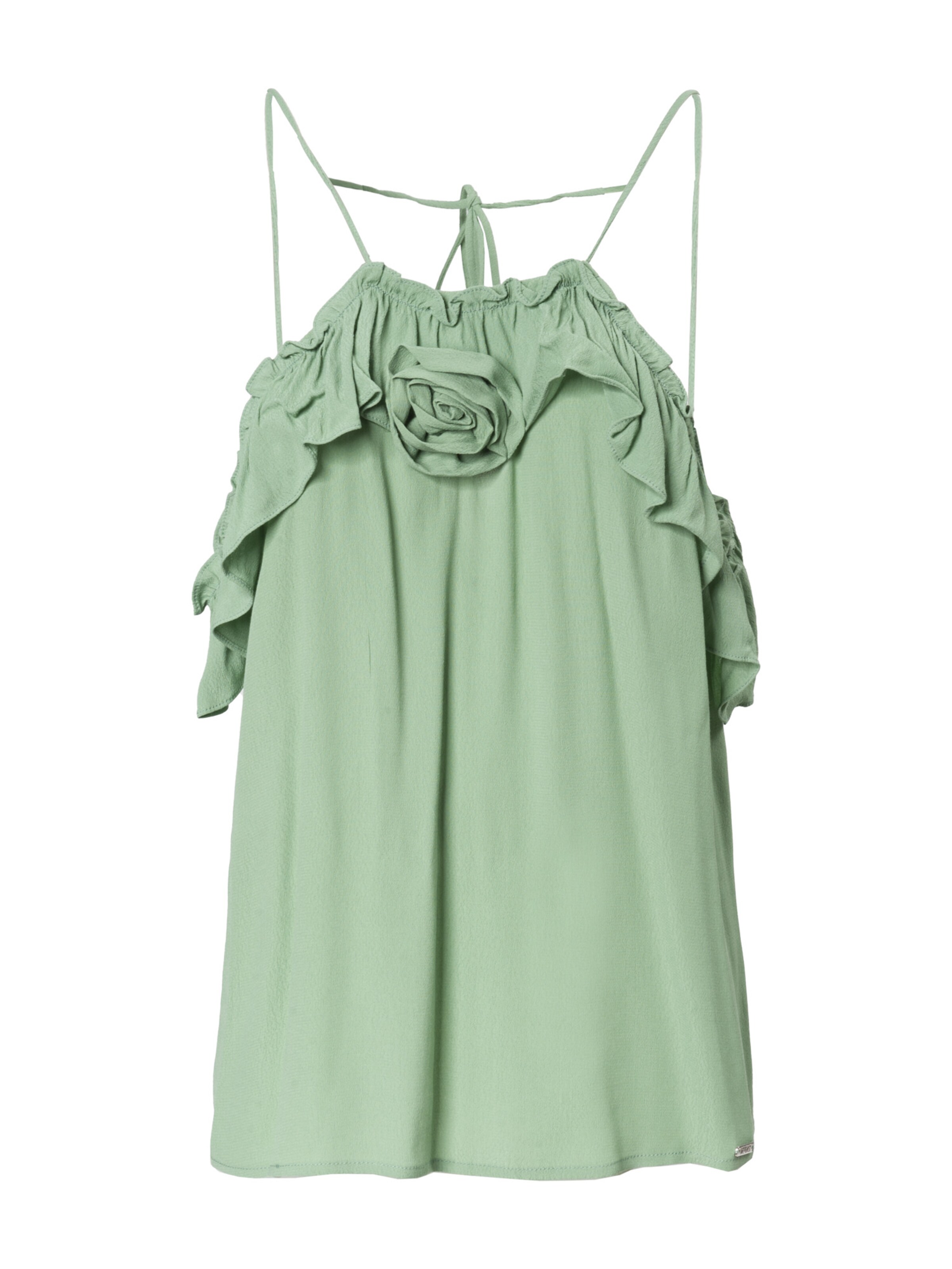 Influencer Top – zelená: přední strana