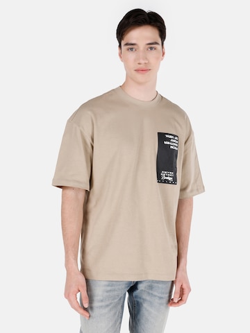 Colin's Shirt in Beige: voorkant