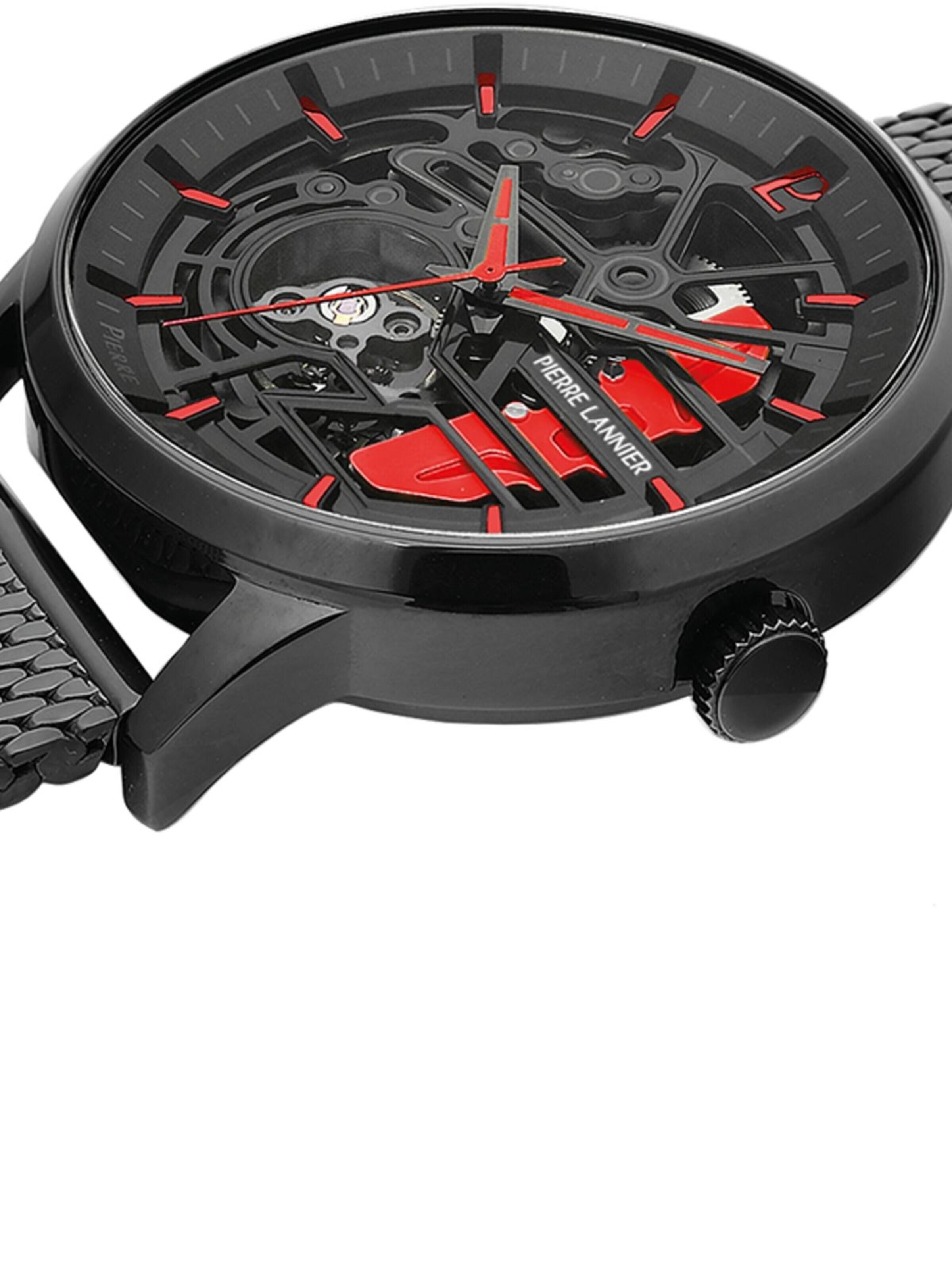 Pierre Lannier Analog watch 'Automatic watch Paddock' in Black