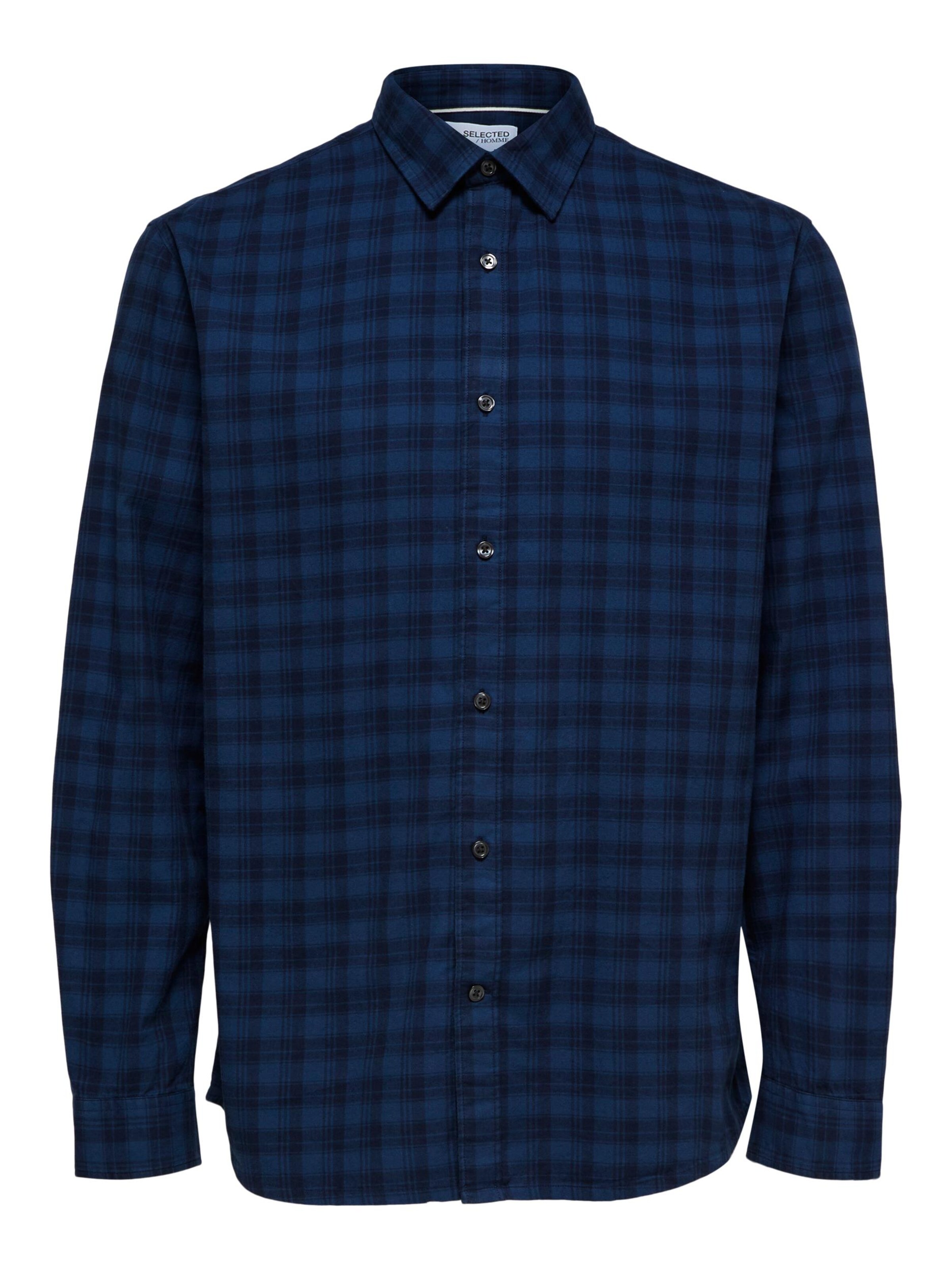 blau meliertes Hemd Selected Homme XL Herren Kleidung Tops & T-Shirts Hemden Sonstiges Selected Sonstiges 