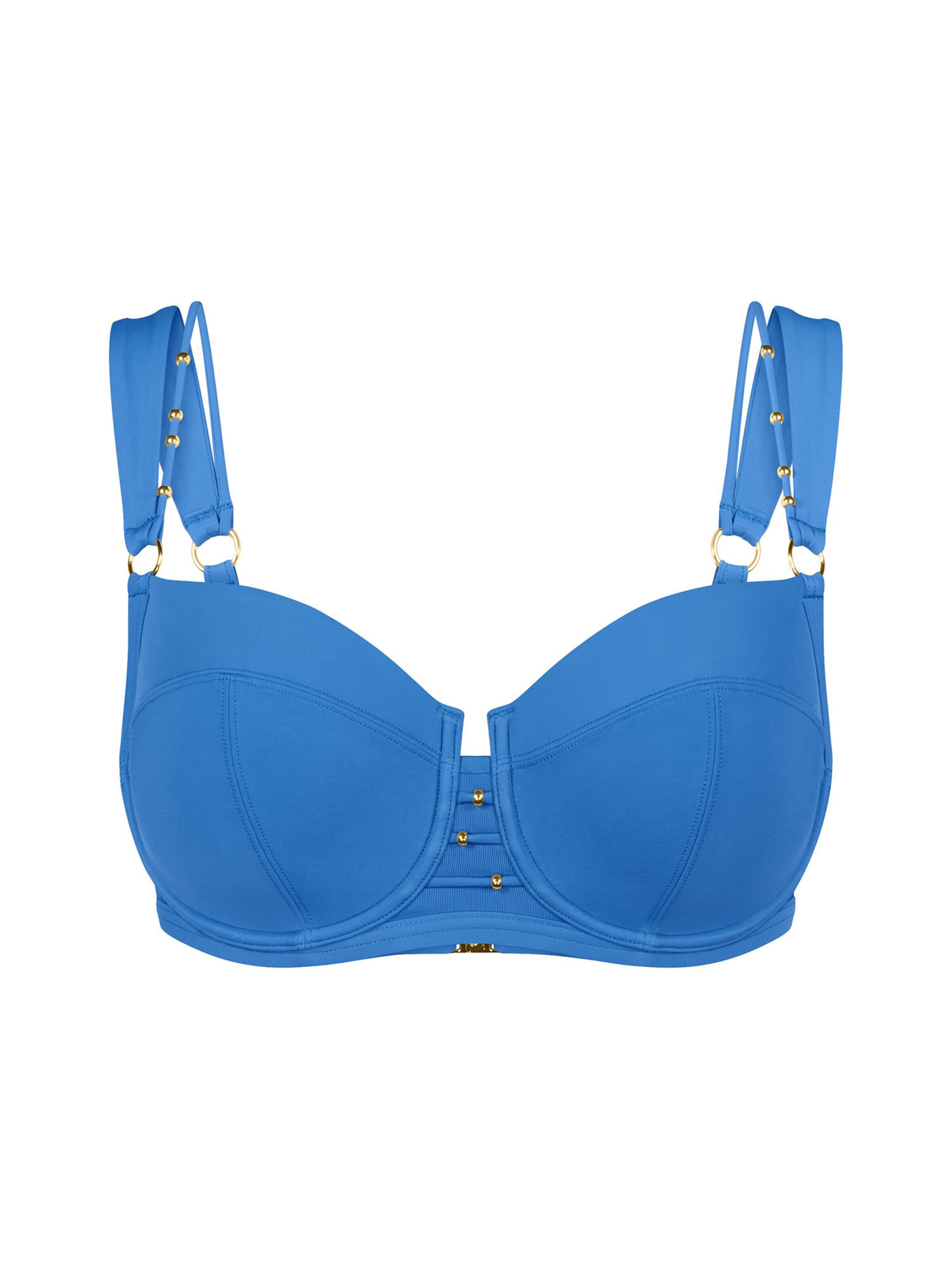 TRIUMPH Balconette Bikinitop ' Red Label Palina Love by the Sea ' in Blauw: voorkant