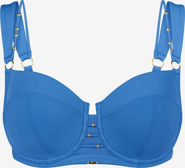 TRIUMPH Balconette Bikinitop ' Red Label Palina Love by the Sea ' in Blauw: voorkant