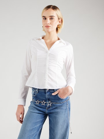 Chemisier HOLLISTER en blanc : devant