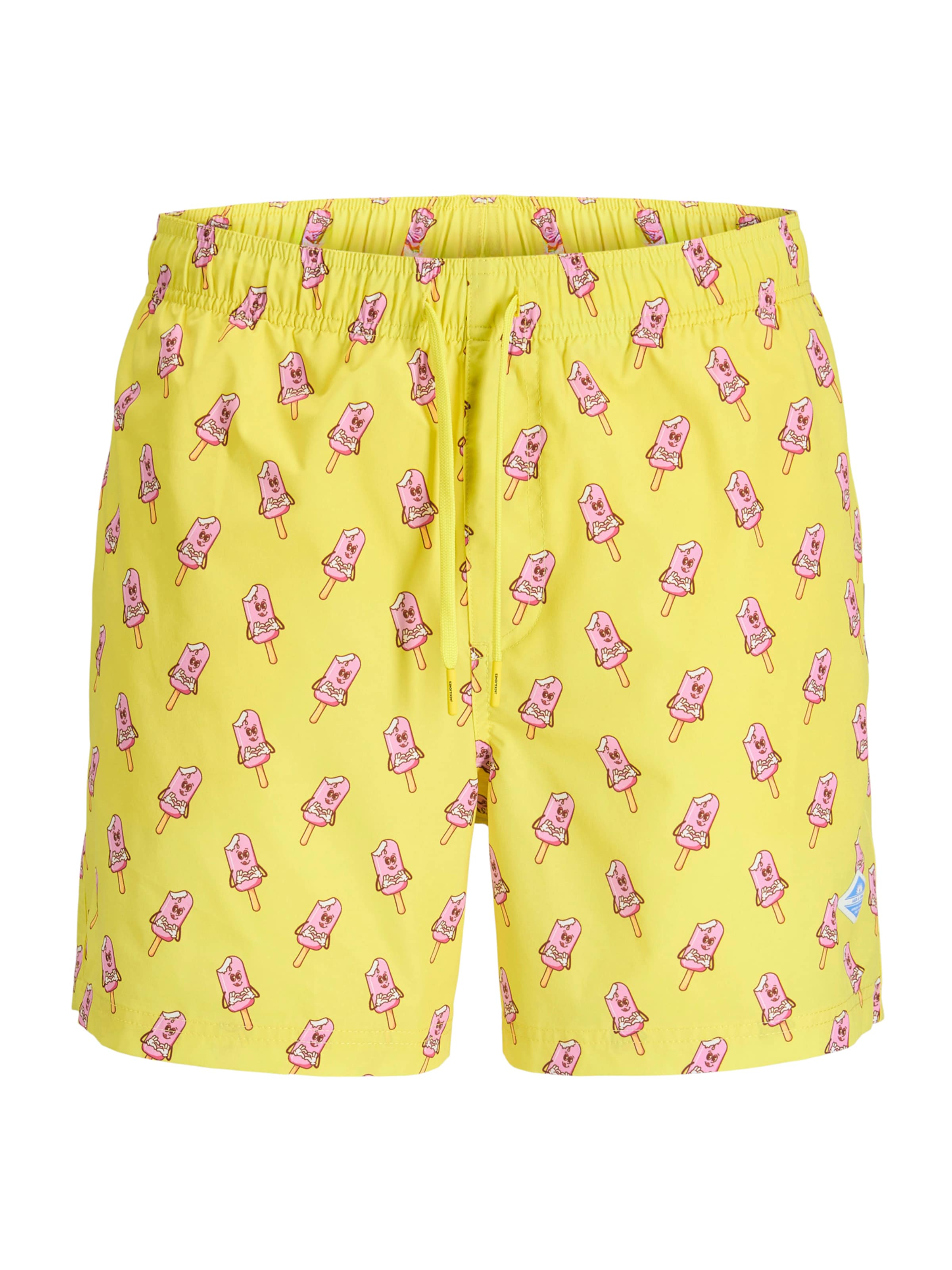 Pantaloncini da bagno 'JPSTMAUI' di JACK & JONES in giallo: frontale