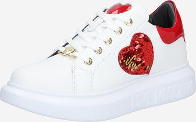 Love Moschino Sneakers laag 'LOVE RUNNING' in de kleur Rood / Wit, Productweergave