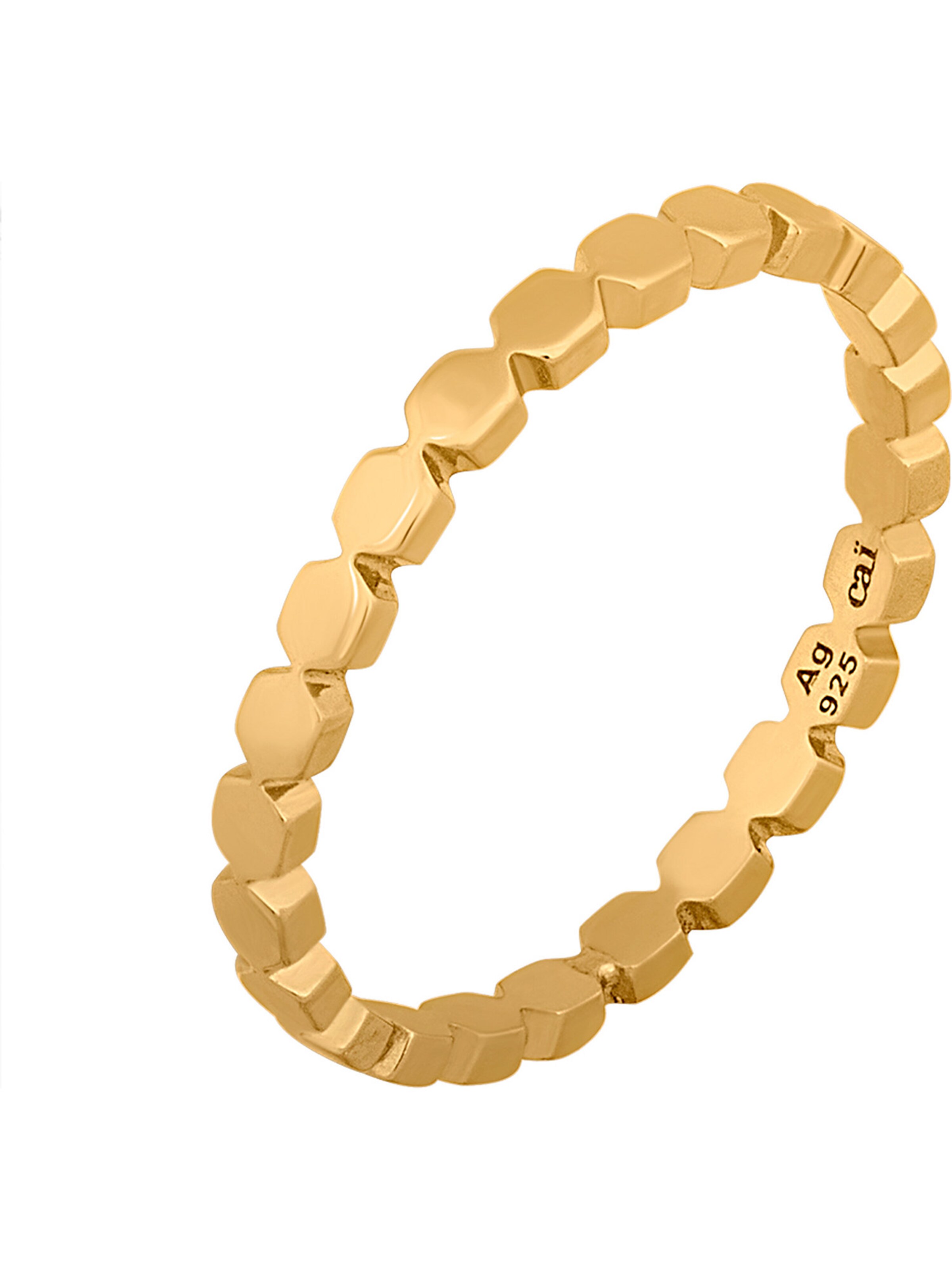 caï Ring in Gold: Vorderseite