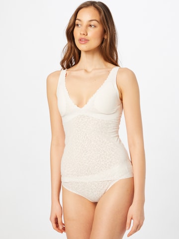 SLOGGI Undershirt 'Zero Feel Lace 2.0' in Beige: front