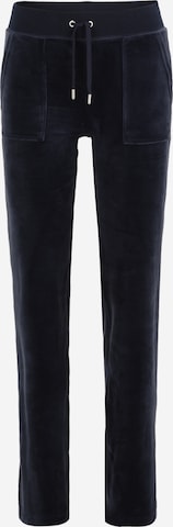Juicy Couture Petite Flared Broek 'DEL RAY' in Blauw: voorkant